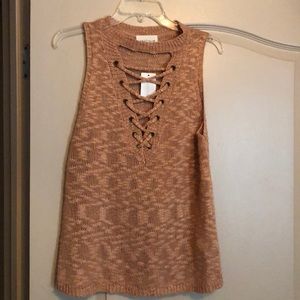 Apricot knit top